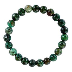 Natural African Turquoise Beaded Stretch Bracelet 8mm Stone Beads Men & Women